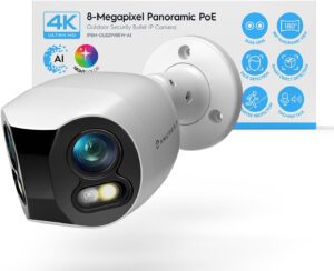 4. Amcrest Dual-Lens 4K Color Night Vision Security Camera