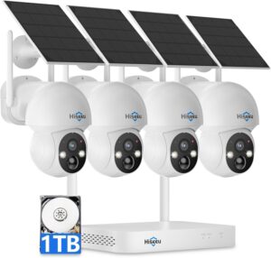 4. Hiseeu Solar-Powered Wireless Security Camera