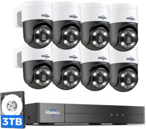 6. Hiseeu 4K PoE Security Camera System