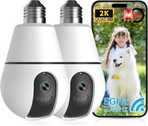 3. ILWUT Light Bulb Outdoor Security Camera