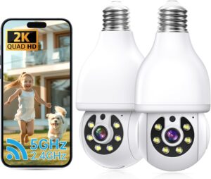 4. NoahTec Light Bulb Outdoor Security Camera
