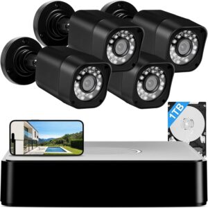 7. AIWIXEN Wired Outdoor Security Camera