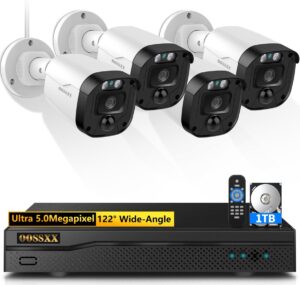 9. OOSSXX Wired Outdoor Security Camera