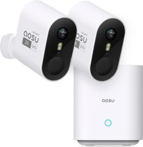 1. AOSU Outdoor Security Camera Without Subscription
