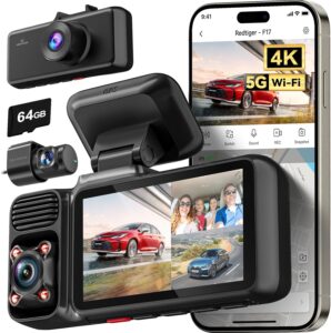 1. REDTIGER F17 4K 3 Channel Dash Cam