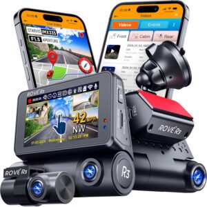2. ROVE R3 3-Channel Dash Cam