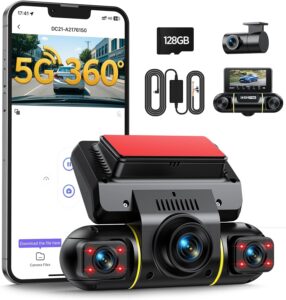 4. LAMTTO 360-Degree Dash Cam