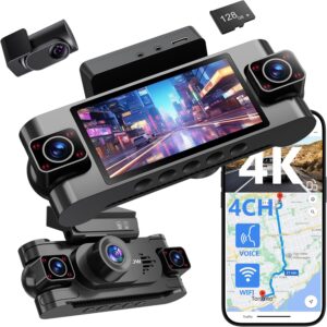 5. CATCATCH 4-Channel Dash Cam