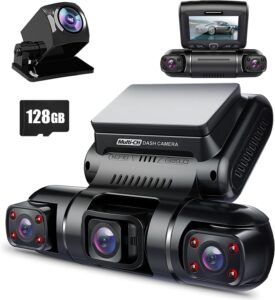 8. PRUVEEO 360-Degree Dash Cam