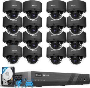 4. 4COVR PoE 16 Channel Security Camera System for Business
