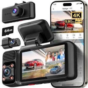 REDTIGER F17 4K 3 Channel Dash Cam